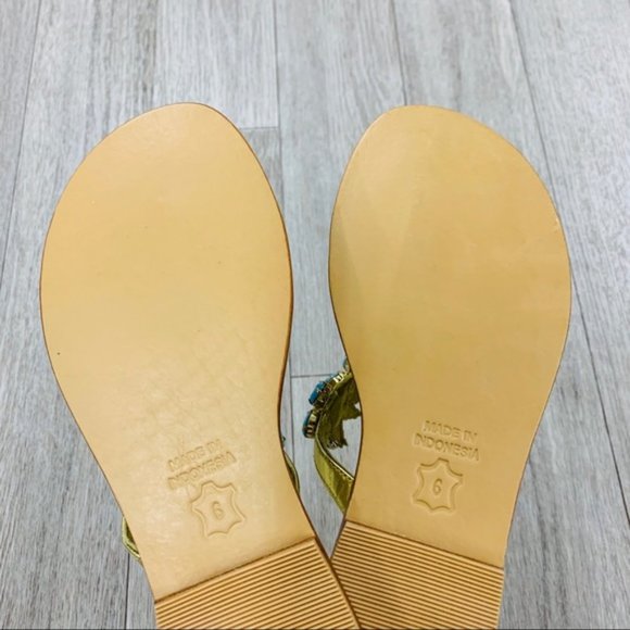 TRINA TURK Mesa Embellished Slip-On Flat Sandal - Picture 5 of 5